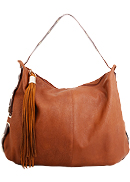 Studded Fringe Hobo Bag