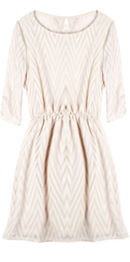Zig-Zag Keyhole Back Dress
