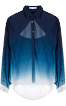 Ombre Spike Sleeve Top