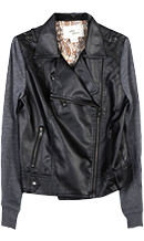 Contrast Motorcycle Jacket