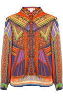 Psychedelic Print Blouse