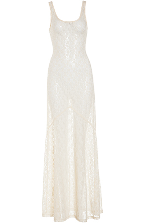 Sheer Lace Maxi Dress