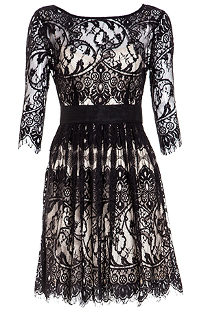 BB Dakota Lace Jessica Dress in Black | DAILYLOOK