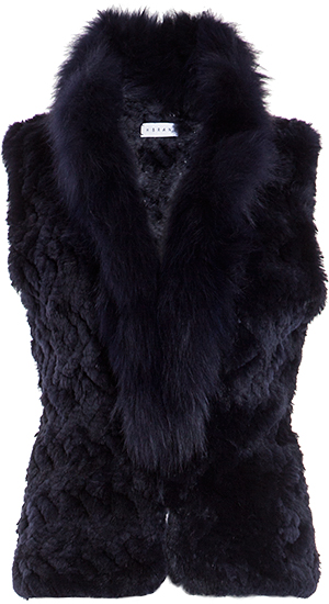 H Brand Sofia Sheared Rabbit Fur Vest