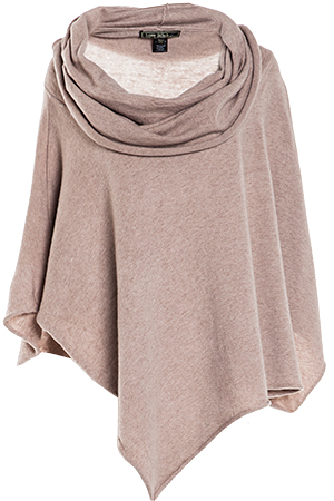 Cowl Neck Knit Poncho