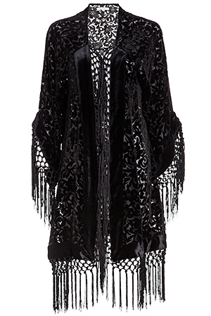 Glamorous Velvet Burnout Kimono