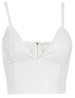 Line & Dot Vegan Leather Bralette