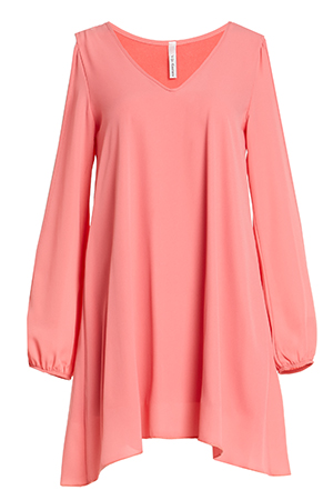 DAILYLOOK Split Sleeve Trapeze Dress