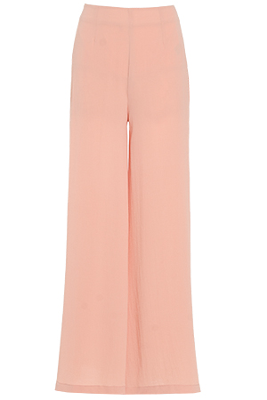 Side Split Palazzo Pants in Peach | DAILYLOOK