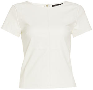 Streamlined Vegan Leather Top