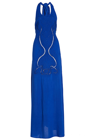 Embroidered Maxi Cover-Up Dress