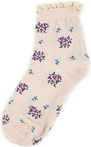 Floral Frill Socks