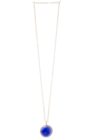 Sage & Stone Semiprecious Medallion Chain