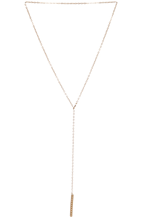 Sage & Stone Crystal Bar Lariat Necklace