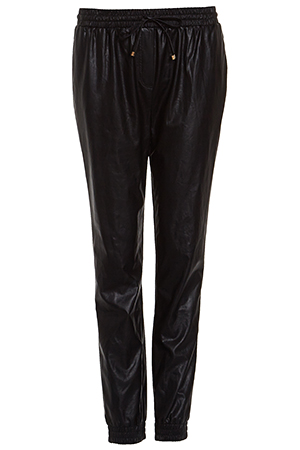 Line & Dot Vegan Leather Sweatpants