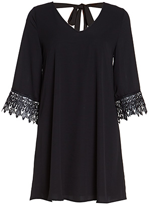 Lace Cuff Shift Dress