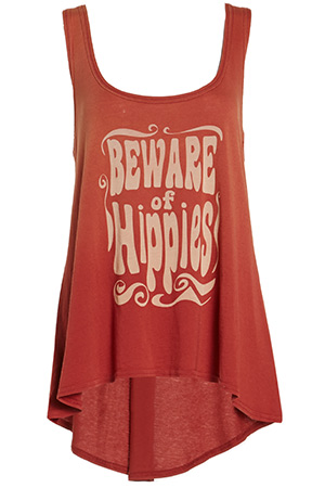 35 Millimeter Beware of Hippies Grunge Tank
