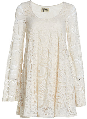 Show Me Your Mumu Lace Fannie Flow Dress in Cream | DAILYLOOK