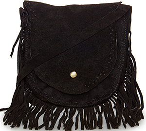 Suede Fringe Mini Purse