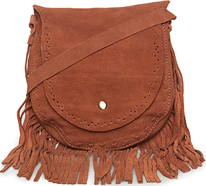 Suede Fringe Mini Purse