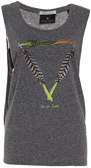 Maison Scotch 2-In-1 Feather Tank Top
