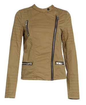 Maison Scotch Crinkled Biker Jacket