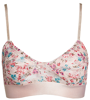 Charming Floral Lace Bralette in Pink | DAILYLOOK