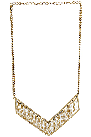 Chevron Fringe Necklace