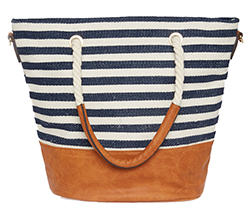 Nautical Striped Tote