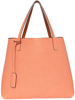 Wayans Reversible Vegan Leather Summer Tote