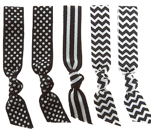 Emi Jay Black Tie Hair Tie Collection