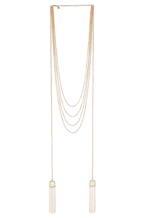 DAILYLOOK Faceted Bead Lariat Necklace
