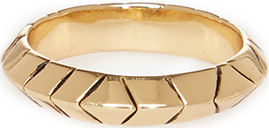 House of Harlow 1960 Aztec Thin Stack Ring