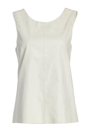 Open Back Vegan Leather Top