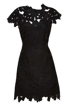 Dolce Vita Jayleen Floral Lace Dress in Black | DAILYLOOK