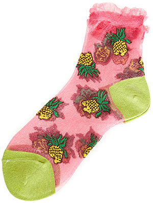 Mesh Pineapple Socks