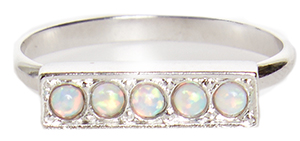 Vanessa Mooney Femme Fatale Opal Ring