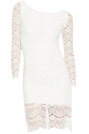 Blaque Label Long Sleeve Lace Dress