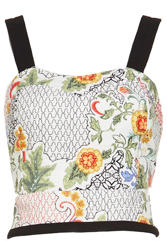 Line & Dot Textiled Bralette