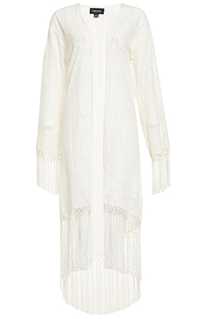 MINKPINK Summer Lace Kimono in Ivory | DAILYLOOK