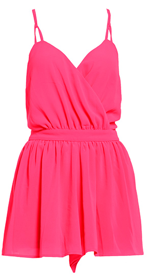 DAILYLOOK Vibrant Chiffon Romper