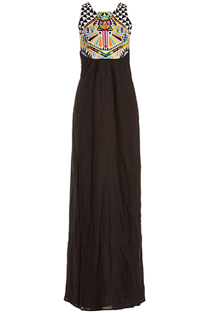 Mara Hoffman Geometric Embroidered Maxi Dress