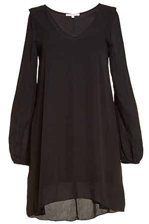 DAILYLOOK Split Sleeve Trapeze Dress