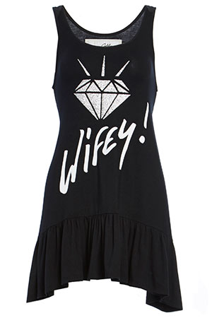 The Laundry Room Wifey Glitter Slip Dress