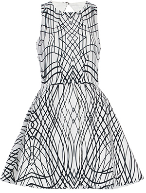 Keepsake Above The Water Dress in Black/White | DAILYLOOK