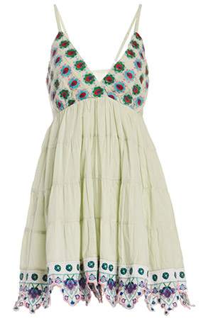 RAGA Floral Embroidered Baby Doll Dress