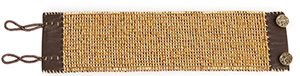 Love Heals Beaded Leather Cuff Bracelet