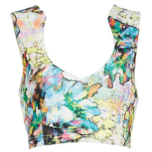 Watercolor Crop Top