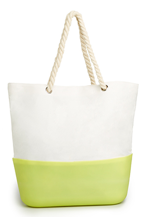 Silicone Bottom Beach Tote