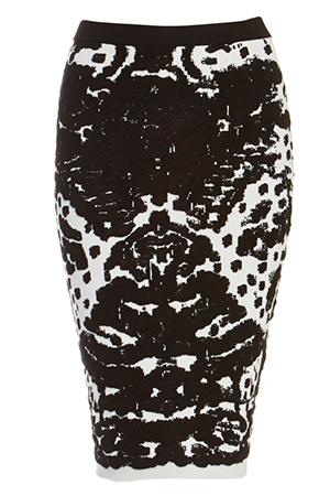Lucy Paris Mirror Image Knitted Pencil Skirt
